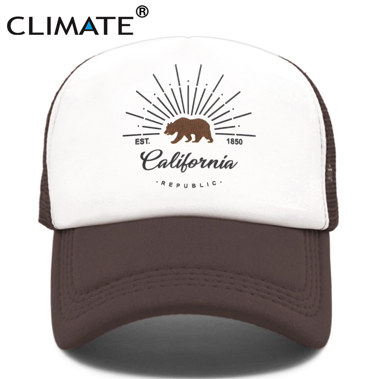CLIMATE California Trucker Cap Bear ĶϾ ȭ..